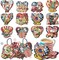 12 Pcs Patriotic Vintage Diamond Art Painting Coasters Kits with Holder DIY Ornament